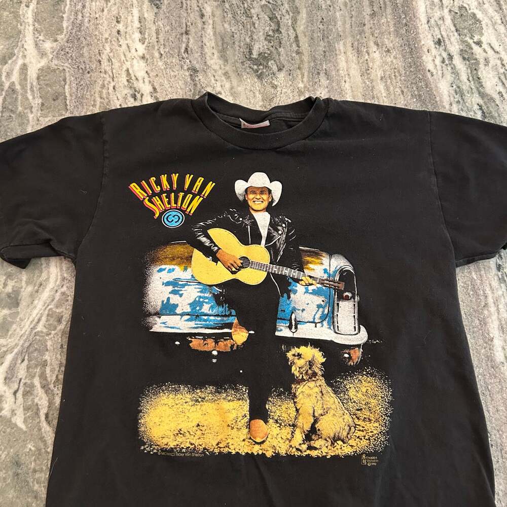 Vintage 1992 Ricky Van Shelton Country Music Tour T-Shirt